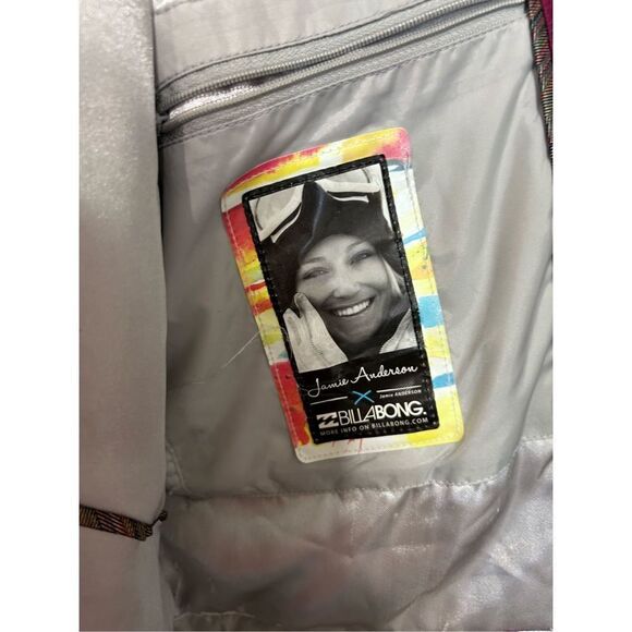 Billabong x Jamie Anderson Ski Snowboard Snow Winter Jacket Size M Breathable - Picture 13 of 13